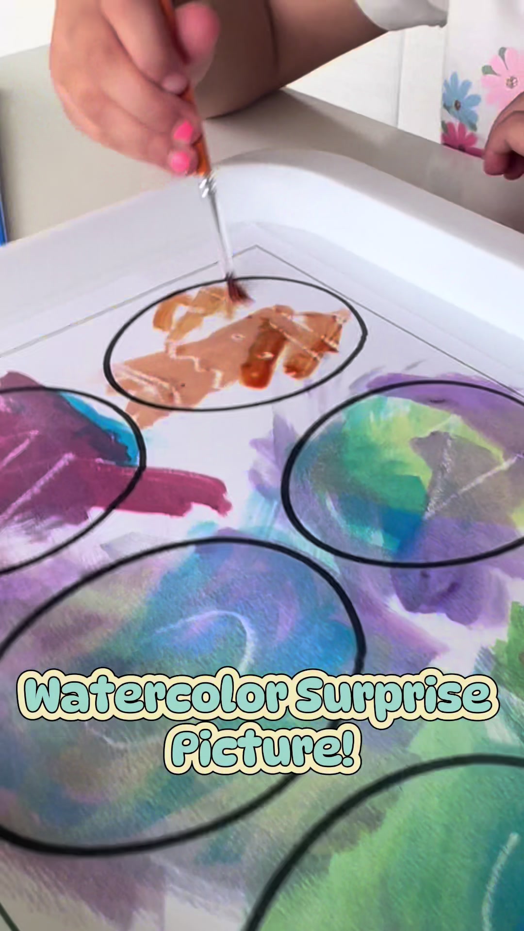 Easter surprise watercolor activity! 🌼🐥 🥚