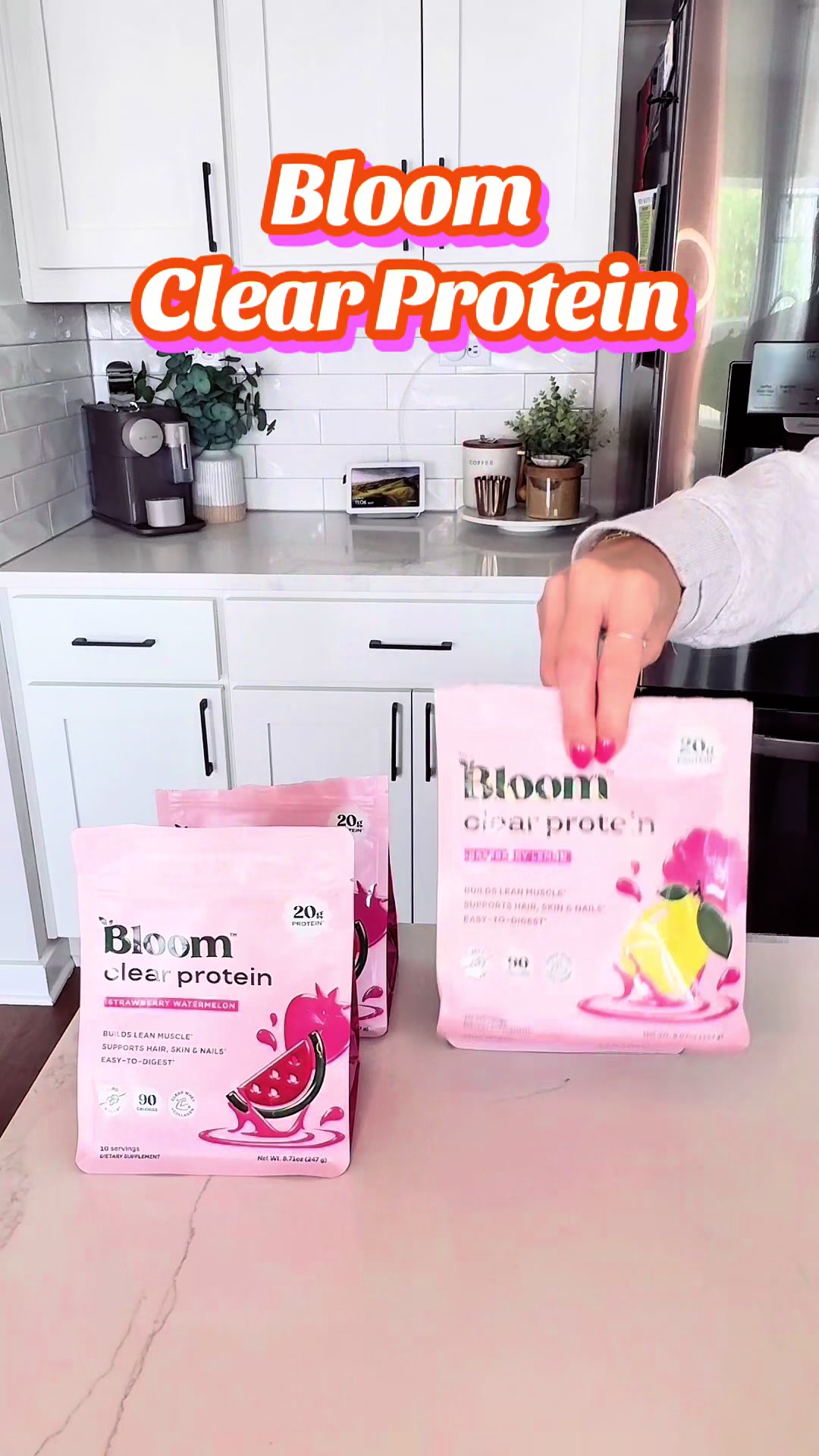Hydrate. Glow. Repeat. ✨💧 Bloom Clear Protein is your new go-to for clean, refre