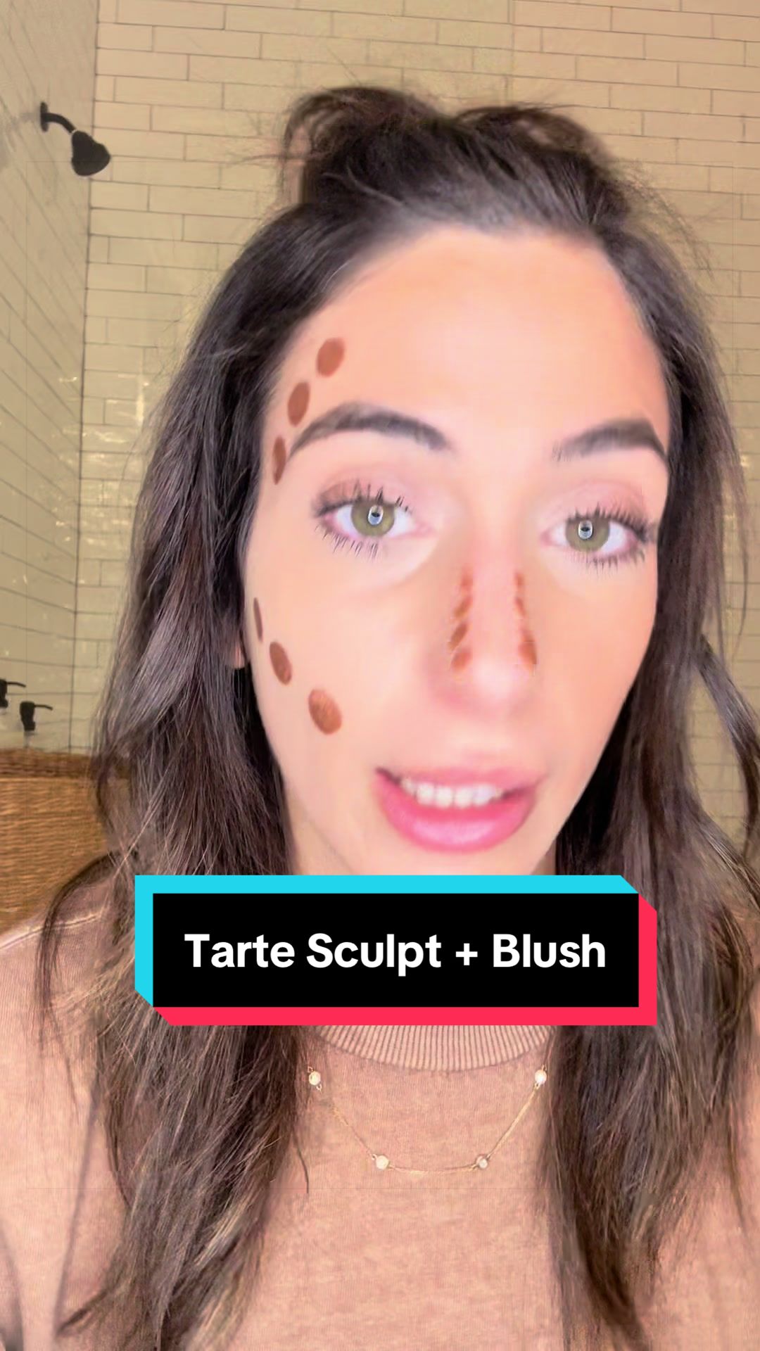 The easiest way to sculpt + blush without overdoing it 👏