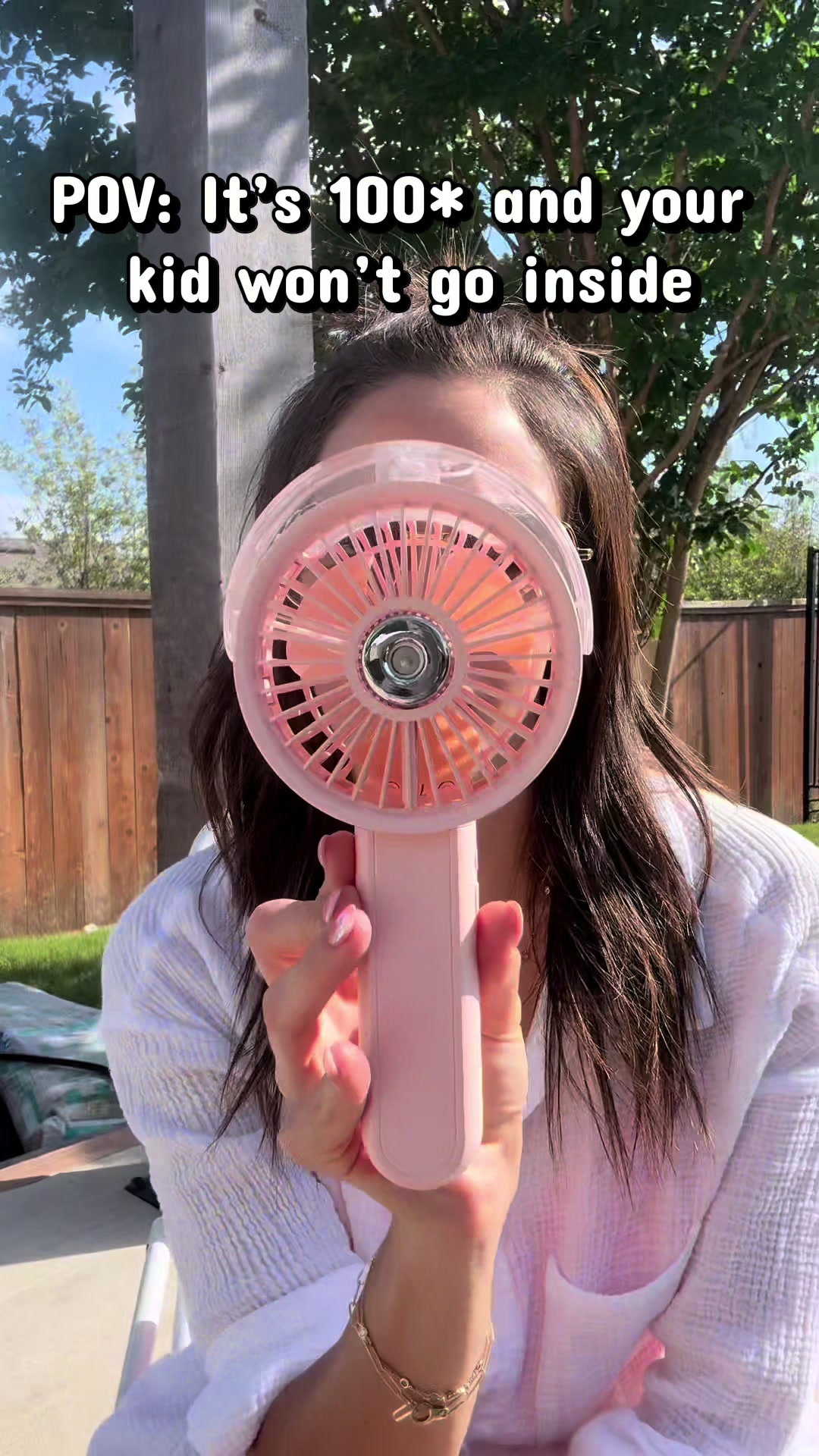 Portable misting fan that actually keeps you cool in 100 degree heat 🥵💦 perfect