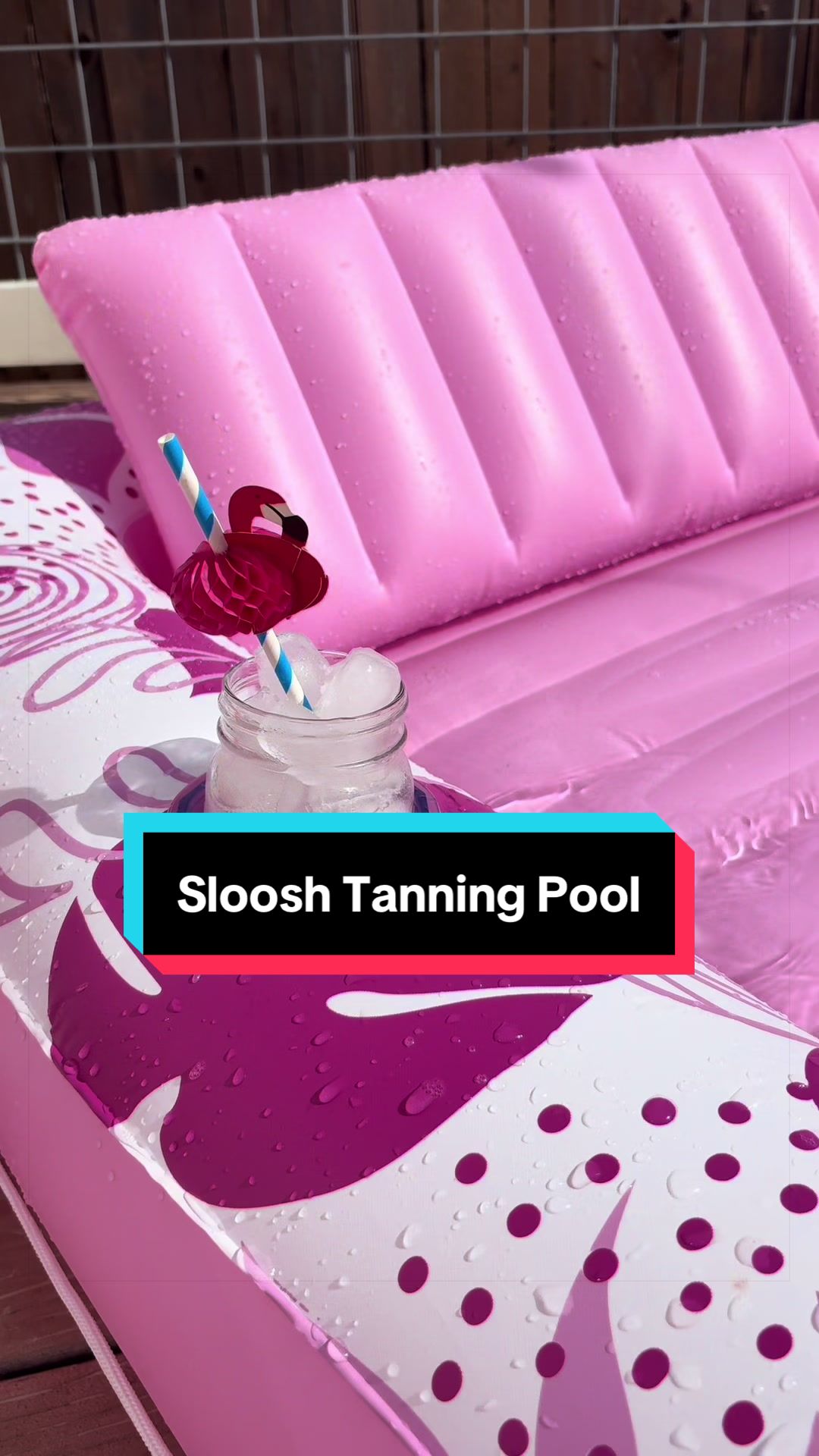 POV: your backyard just became the cutest tanning spot ☀️💦 The SLOOSH tanning po