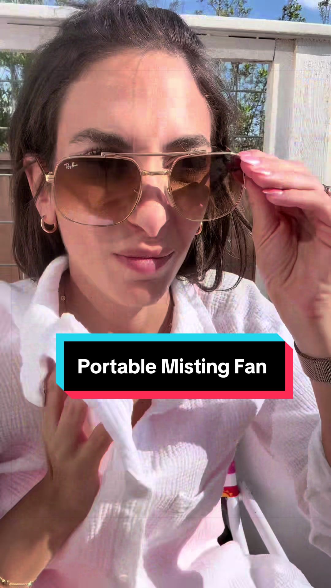 Stay cool anywhere with this portable misting fan 💦☀️ The perfect summer essenti