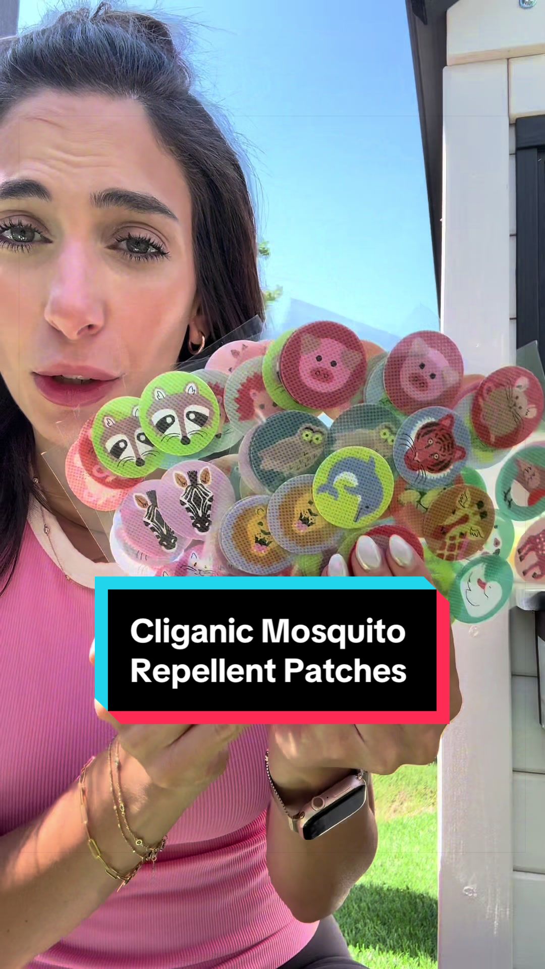 Non toxic mosquito repellent patches. Keeps those pesky mosquitos away without s