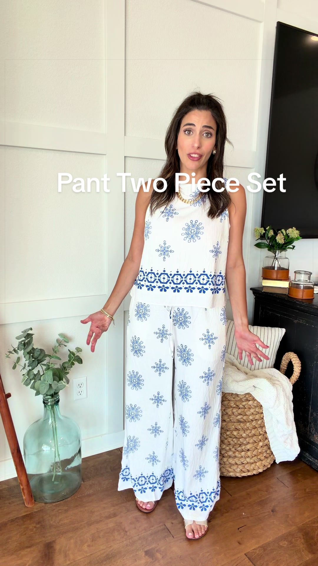 2 piece set | PrettyGarden two piece set | TikTok two piece set | summer outfit | vacation outfit | resort wear | beach vacation outfit | matching set outfit | petite friendly outfit | casual summer fashion 💙✨ This PrettyGarden 2-piece set is giving effortless vacation vibes! I’m 5’2.5” and wearing a small for reference. Perfect for vacation, brunch, beach trips, cruises, and everyday summer style.