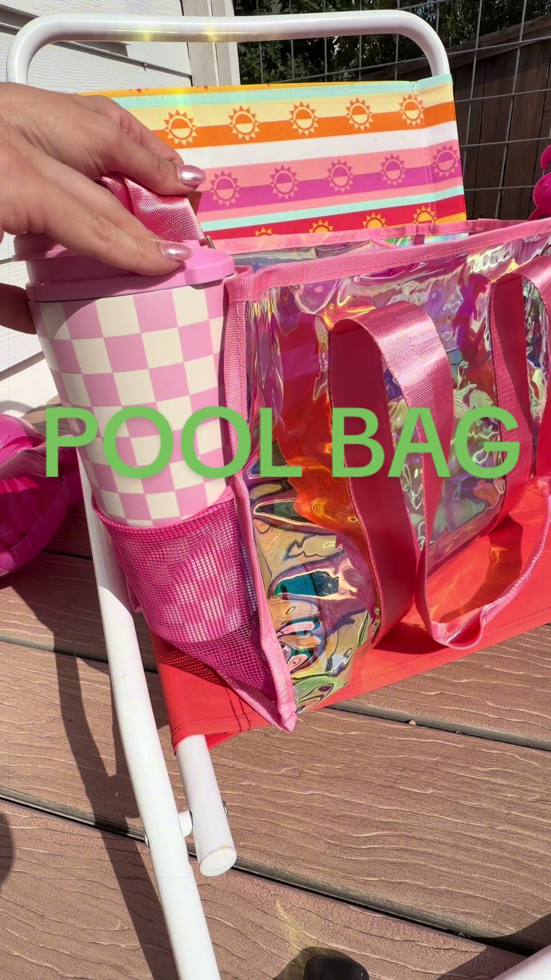 Iridescent Beach Bag for Women | Waterproof Tote Bag with Zipper | Pool Bag | Large Beach Tote | Cruise Essentials | Travel Tote with Pouch & Strap This iridescent beach tote is the ultimate beach, pool, cruise, and vacation bag. Features a large waterproof design, zip-top closure, removable crossbody strap, phone pouch, and spacious interior for towels, sunscreen, snacks, and travel essentials. Sturdy flat-bottom construction keeps the bag upright and organized while the holographic finish adds a trendy summer look. iridescent beach bag waterproof beach bag beach tote bag pool bag women large beach tote zipper beach bag cruise essentials women vacation tote bag travel tote bag holographic tote bag clear beach bag water resistant tote summer beach accessories resort wear accessories carry all beach bag poolside tote weekend travel bag mom beach bag tote bag with zipper cute beach bag best beach bag with zipper large waterproof beach tote viral TikTok beach bag cruise essentials for women pool bag with compartments cute iridescent tote bag travel tote for vacation beach bag for towels and sunscreen waterproof tote bag women holographic beach tote