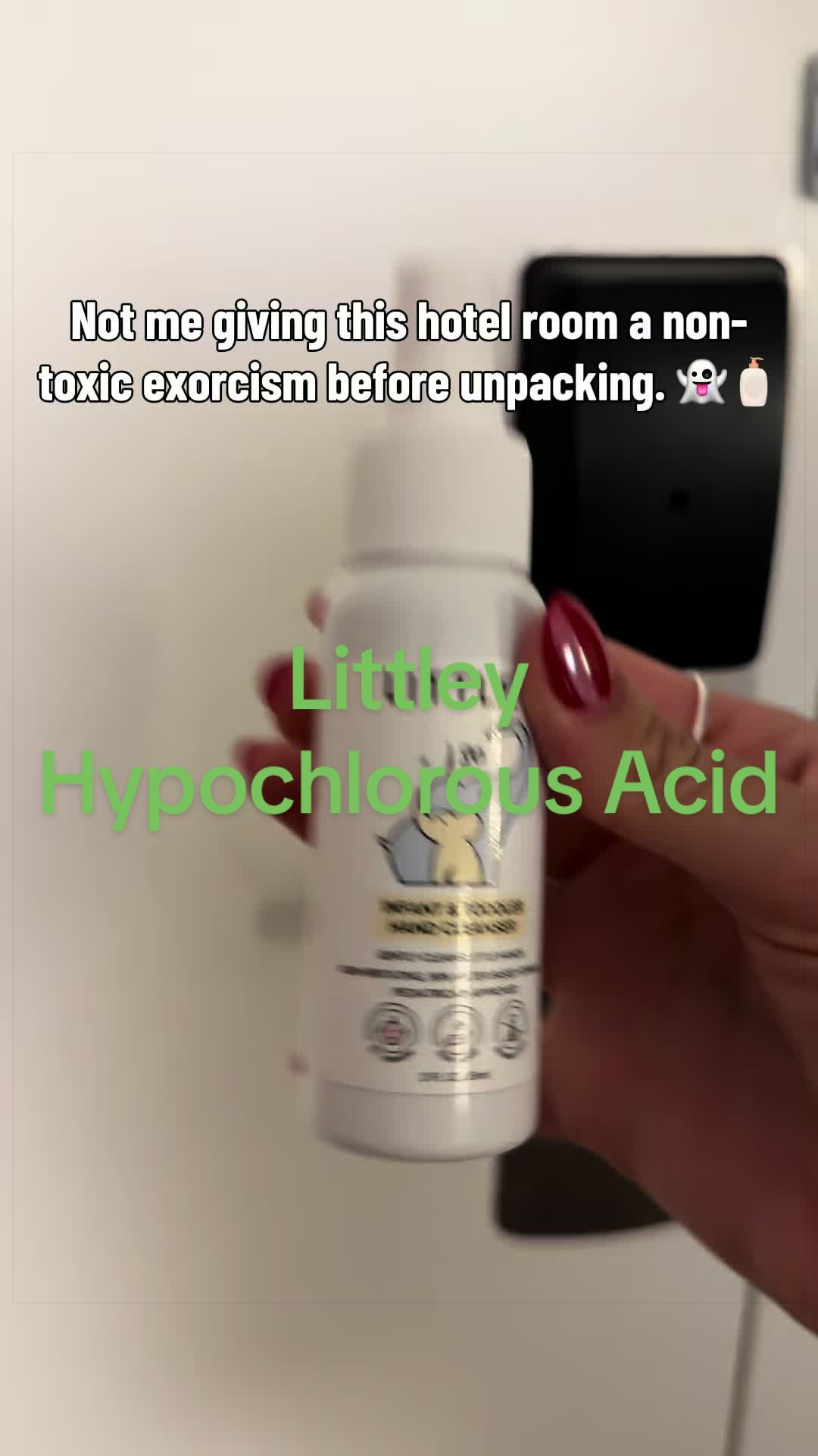 The hotel said it was cleaned. My bottle of non-toxic hypochlorous acid said, ‘Let’s not get carried away.’ 😂🦠✨ Moms are obsessed with hypochlorous acid for a reason. Made by your body’s immune system, tough on germs, non-toxic, and safe around babies. The ultimate mom cleaning hack. ✨🦠👶 If you’re a mom, hypochlorous acid needs a spot in your diaper bag. Safe for babies, gentle on skin, and helps eliminate germs without harsh chemicals. 🍼✨ POV: You discover hypochlorous acid and suddenly you’re spraying everything. Safe for baby, tough on germs, and made by the human body. 🤯🦠✨ hypochlorous acid hypochlorous acid spray non toxic disinfectant baby safe cleaner safe for babies mom cleaning hack germ fighting spray immune system spray non toxic cleaning products cleaning hacks for moms natural cleaning spray baby essentials mom must haves healthy home tips germ free home safe cleaning products family safe disinfectant travel cleaning hack mom life hacks baby safe products best hypochlorous acid spray hypochlorous acid for moms safe disinfectant for babies non toxic germ spray cleaning products safe for babies hypochlorous acid cleaning hack baby safe sanitizing spray what is hypochlorous acid mom cleaning essentials travel disinfecting spray