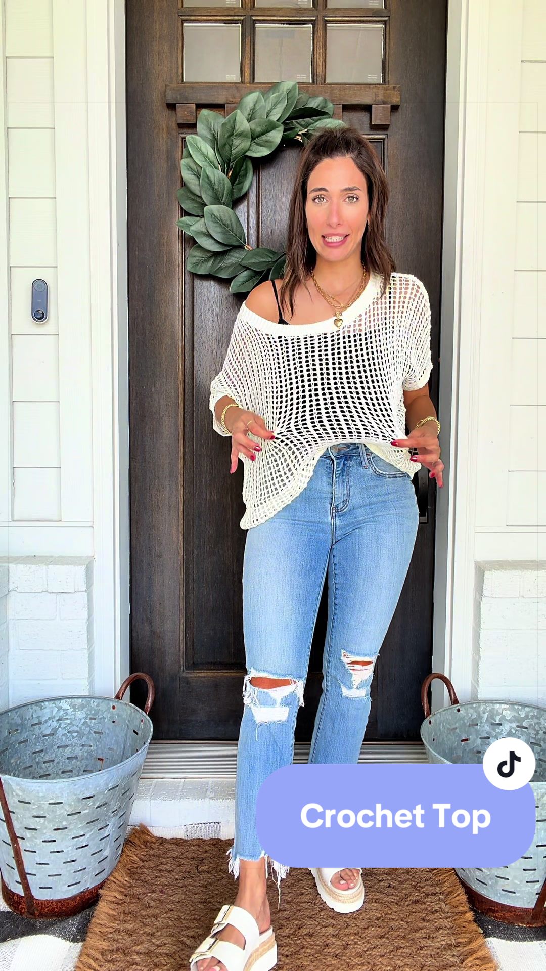 Women’s Crochet Knit Cover Up Top | Oversized Summer Sweater | Beach Cover Up for Swimsuit | Off Shoulder Mesh Knit Pullover | Lightweight Boho Top | Vacation Resort Wear Elevate your summer wardrobe with this Women’s Crochet Knit Cover Up Top, designed with a relaxed oversized fit, breathable open-knit fabric, and effortless boho style. Perfect as a beach cover up, swimsuit coverup, or casual summer sweater, this versatile top can be worn off the shoulder or as a classic scoop neck for multiple styling options. The lightweight crochet design keeps you cool while adding texture and style to any outfit. Pair it with denim shorts, jeans, leggings, tank tops, or swimwear for the perfect vacation-ready look. Whether you’re heading to the beach, pool, cruise, resort, brunch, or casual weekend outing, this knit cover up is the easy throw-on piece you’ll wear all season long. Features ✔ Lightweight breathable crochet knit fabric ✔ Relaxed oversized fit ✔ Wear on or off the shoulder ✔ Perfect swimsuit cover up ✔ Soft and comfortable for all-day wear ✔ Easy to style with shorts, jeans, tanks, and swimwear ✔ Trendy boho-inspired design ✔ Ideal for spring and summer Perfect For * Beach vacations * Pool days * Resort wear * Cruise outfits * Summer festivals * Casual everyday wear * Brunch outfits * Lake trips * Coastal grandma style * Boho fashion lovers crochet top women, beach cover up women, swimsuit cover up, crochet coverup, mesh knit sweater, oversized crochet sweater, boho knit top, lightweight summer sweater, off shoulder top women, beach vacation outfit, resort wear women, cruise outfit women, bathing suit cover up, fishnet sweater women, summer layering top, casual boho clothing, vacation clothes women, trendy crochet shirt, loose knit pullover, coastal grandma outfit