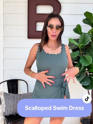 Women’s One Piece Swim Dress Tummy Control Swimsuit | Modest Bathing Suit with Skirt | Scalloped Neck Swimwear | Full Coverage Swimsuit for Women | Long Torso Friendly Beachwear Feel confident, comfortable, and covered with this Women’s One Piece Swim Dress, designed with flattering tummy control, built-in shorts, and a stylish skirted silhouette. The feminine scalloped neckline adds a chic touch while providing the coverage and support women love for beach days, pool vacations, cruises, and family outings. Perfect for women looking for a modest swimsuit that still feels stylish, this swim dress offers full coverage in all the right places while maintaining a flattering shape. Customers especially love the comfortable fit for curvy figures and long torsos. Whether you’re chasing kids at the pool, relaxing on vacation, or enjoying a beach getaway, this swim dress combines confidence, comfort, and style. Features ✔ One-piece swim dress design ✔ Built-in shorts for extra coverage ✔ Tummy control support ✔ Scalloped neckline detail ✔ Full coverage front and back ✔ Long torso friendly fit ✔ Comfortable stretch fabric ✔ Modest yet flattering silhouette ✔ Quick-drying swim material Perfect For * Beach vacations * Family pool days * Cruise outfits * Resort wear * Water parks * Moms chasing kids * Long torso body types * Curvy women * Modest swimwear shoppers * Summer travel swim dress women, tummy control swimsuit, modest swimsuit women, one piece bathing suit, skirted swimsuit, swimwear for women, long torso swimsuit, full coverage bathing suit, mom swimsuit, flattering swimsuit women, scalloped swimsuit, curvy women swimwear, beach vacation outfit, resort swimwear, plus size friendly swimsuit, family vacation swimsuit, tummy control bathing suit, skirt swimsuit women, comfortable swimsuit, supportive swimwear