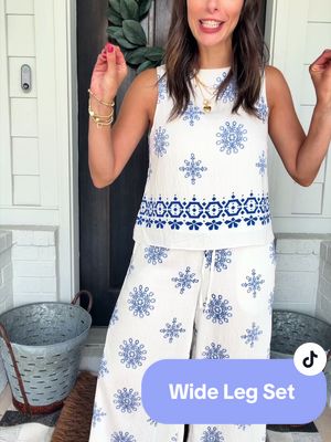 PrettyGarden 2 Piece Set 💙✨ The perfect summer matching set! Casual vacation outfit, resort wear, beach outfit, travel outfit, two piece lounge set, boho fashion, wide leg pants set, vacation style, comfortable summer outfit, effortless chic look, boutique fashion, women’s matching set, lightweight outfit, trendy summer fashion, everyday style, vacation ready outfit. This PrettyGarden two-piece set is giving effortless vacation vibes! 💙☀️ Lightweight, flattering, and perfect for travel, brunch, beach days, cruises, and summer vacations. The wide-leg pants and flowy top make this an easy outfit you’ll wear on repeat!