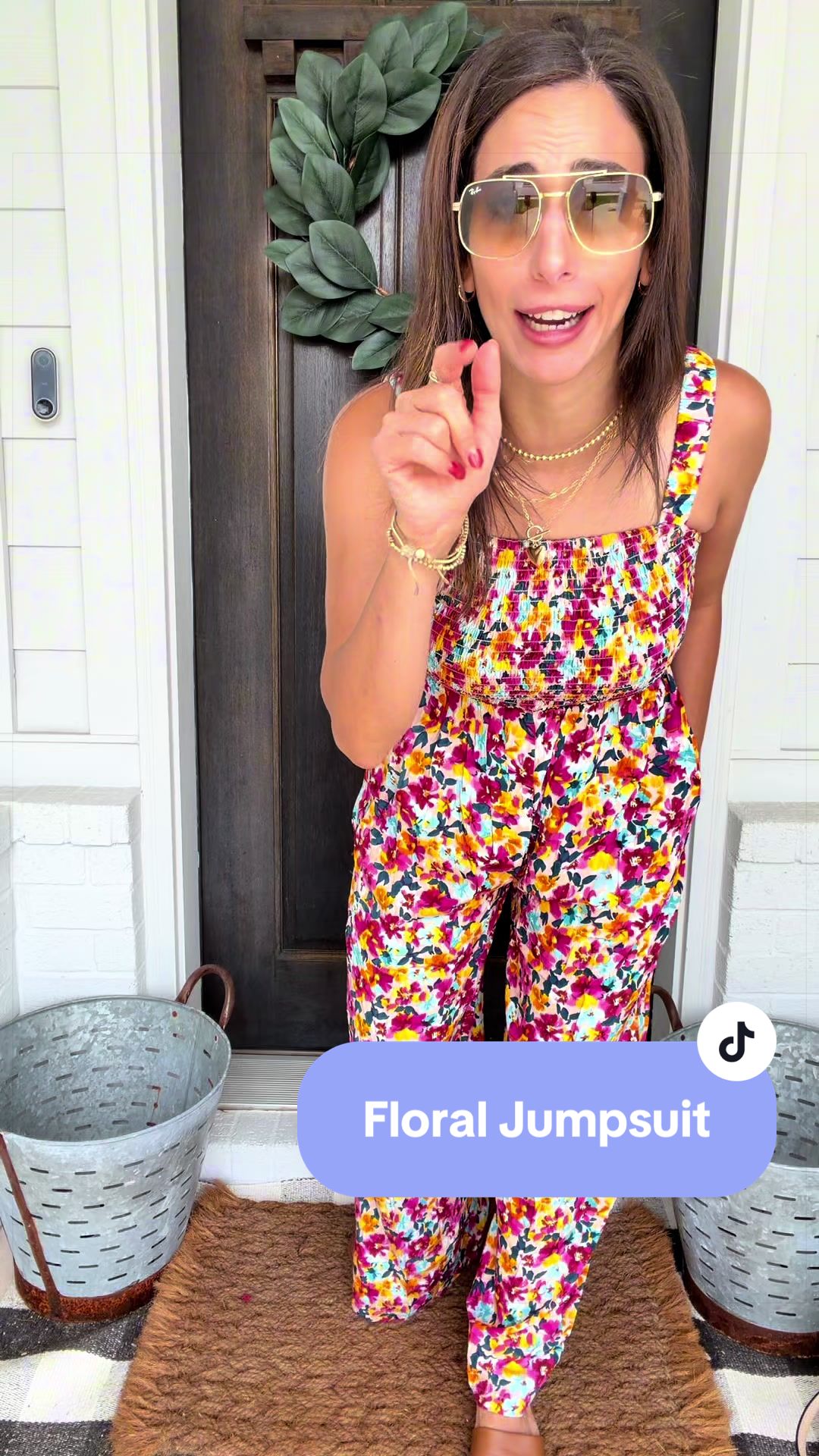 🌸 THE JUMPSUIT THAT DOES ALL THE TALKING 🌸 If you’re looking for a statement piece that’s as comfortable as it is cute, this floral jumpsuit is it. Designed with a flattering relaxed fit, feminine details, and an eye-catching floral print, this one-piece outfit makes getting dressed effortless. Whether you’re headed to brunch, vacation, family photos, church, a summer event, or simply want an outfit that stands out, this jumpsuit is the perfect choice. The flowy silhouette offers all-day comfort while the flattering shape creates an easy, polished look you’ll feel confident wearing anywhere. Just add sandals, wedges, or your favorite accessories and you’re ready to go. Bright, fun, and effortlessly stylish, this is the kind of outfit that gets compliments every time you wear it. ✔️ Floral print jumpsuit ✔️ Flattering relaxed fit ✔️ Lightweight and comfortable ✔️ Easy one-piece outfit ✔️ Perfect for vacations, brunch & special occasions ✔️ Dress up or down with ease ✔️ Boutique favorite style