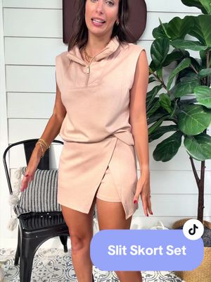 Experience effortless style with this women’s 2-piece matching skirt set featuring a sleeveless quarter-zip top and coordinating skort. Crafted from buttery-soft, stretchy fabric, this comfortable outfit delivers a flattering relaxed fit that’s perfect for everyday wear, travel, vacations, brunch, shopping, and casual outings. The modern oversized silhouette and chic asymmetrical skort design create a polished look while maintaining all-day comfort. Loved by customers for its softness, versatility, and easy styling, this matching set is a must-have addition to any fashion-forward wardrobe. High-Converting Long-Tail Keywords buttery soft women’s matching skirt set, sleeveless quarter zip skort set, casual vacation outfit for women, women’s travel outfit matching set, oversized top and skort outfit, comfortable airport outfit women, chic lounge set with skirt, trendy summer outfit women, women’s coordinated vacation outfit, casual resort wear women, stylish two piece skort set, soft stretchy matching set women, elevated loungewear outfit women, cute everyday outfit women, comfortable fashion set for women, boutique style matching set, women’s casual chic clothing, relaxed fit summer matching set.