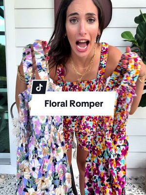 The flowy silhouette offers all-day comfort while the flattering shape creates an easy, polished look you’ll feel confident wearing anywhere. Just add sandals, wedges, or your favorite accessories and you’re ready to go. Bright, fun, and effortlessly stylish, this is the kind of outfit that gets compliments every time you wear it. ✔️ Floral print jumpsuit ✔️ Flattering relaxed fit ✔️ Lightweight and comfortable ✔️ Easy one-piece outfit ✔️ Perfect for vacations, brunch & special occasions ✔️ Dress up or down with ease ✔️ Boutique favorite style