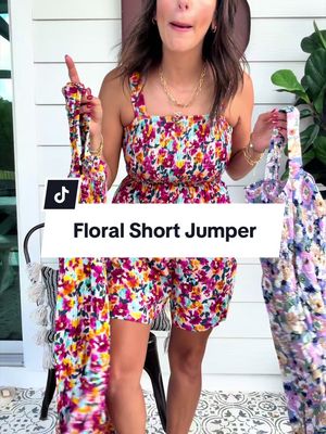 If you’re looking for a statement piece that’s as comfortable as it is cute, this floral jumpsuit is it. Designed with a flattering relaxed fit, feminine details, and an eye-catching floral print, this one-piece outfit makes getting dressed effortless. Whether you’re headed to brunch, vacation, family photos, church, a summer event, or simply want an outfit that stands out, this jumpsuit is the perfect choice.