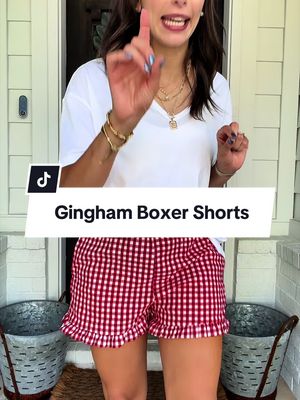 💗 Gingham Boxer Shorts | The Summer Trend Everyone’s Wearing ☀️ Cute, comfy, and effortlessly on trend. These pink gingham boxer shorts are perfect for lounging, running errands, beach days, and casual summer outfits. Pair them with an oversized graphic tee, tank top, or lightweight sweater for that laid-back coastal girl vibe. ✨ Pink gingham shorts ✨ Boxer shorts trend ✨ Summer lounge shorts ✨ Casual everyday outfit ✨ Coastal cowgirl style ✨ Comfy chic fashion ✨ Vacation outfit essential ✨ Trendy summer staple