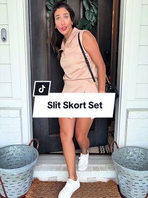 Look effortlessly polished in this women’s quarter-zip skort set featuring a sleeveless collared top and matching skort. Crafted from ultra-soft fabric with a flattering relaxed silhouette, this stylish two-piece outfit blends sporty elegance with everyday comfort. Perfect for vacations, brunch, shopping, country club events, travel days, casual office wear, and weekend outings. This matching set creates a sophisticated, put-together look while remaining lightweight, breathable, and comfortable enough for all-day wear. * old money aesthetic outfit women * country club chic outfit * resort wear matching set * elevated athleisure women * vacation skort set * classy casual summer outfit * coastal granddaughter outfit * luxury lounge set women * effortless chic matching set * tennis club inspired fashion