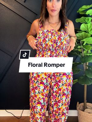 Women’s Floral Print Romper Lightweight Summer Outfit Casual Vacation Beachwear Sleeveless Pocket Jumpsuit vacation romper women, resort wear women, tropical outfit women, beach vacation clothes, cruise outfit women, floral beach romper, colorful summer outfit, lightweight jumpsuit women, travel outfit women, vacation wardrobe essentials, casual resort fashion, sleeveless summer romper, flattering vacation outfit, one piece summer outfit, floral print fashion, comfortable travel clothes, women’s vacation clothing, vacation ready outfit, summer getaway fashion, cute floral clothing
