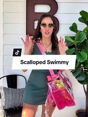 Women’s One Piece Swim Dress, Tummy Control Ribbed Swimsuit with Built-In Shorts, Scalloped Neckline, Modest Skirted Bathing Suit one piece swim dress, swim dress women, skirted swimsuit, tummy control swimsuit, modest swimwear women, bathing suit with skirt, one piece bathing suit, built in shorts swimsuit, ribbed swimsuit women, scallop trim swimsuit, beach swim dress, flattering swimsuit, full coverage swimwear, vacation swimsuit, swim dress tummy control Feel confident and comfortable at the beach or pool in this ribbed one-piece swim dress featuring a flattering scalloped neckline, tummy-control design, and attached skirt for extra coverage. The feminine silhouette offers a stylish alternative to traditional swimsuits while providing support and comfort for swimming, lounging, vacations, cruises, and resort wear. Built-in coverage and stretch fabric create a secure fit that flatters a variety of body types.