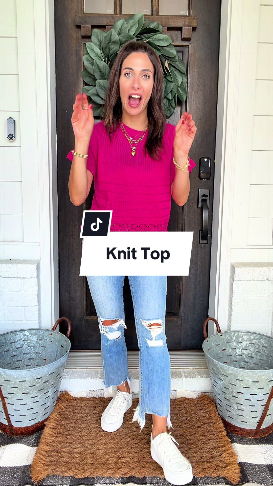 Women’s Boho Crochet Lace Knit Blouse – Lightweight Short Sleeve Sweater Top with Ruffle Hem, Pointelle Knit Pullover, Casual Loose Fit Summer Shirt for Vacation, Resort, Brunch, Work & Everyday Wear