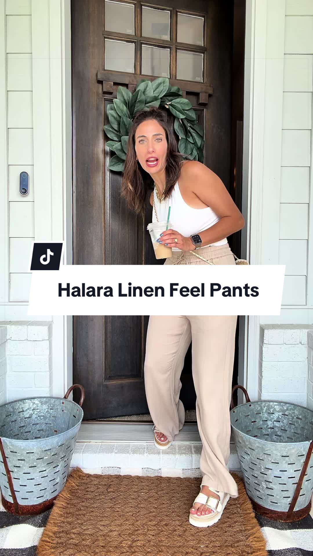 Halara pants, Halara wide leg pants, linen look pants, linen blend style pants, pull on pants women, elastic waist trousers, lightweight summer pants, breathable wide leg trousers, casual chic pants, comfy work pants, vacation outfit, resort style clothing, coastal grandma fashion, old money aesthetic, capsule wardrobe essentials, everyday lounge pants, flowy palazzo pants, travel friendly pants, minimalist women’s clothing, effortless style Elevate your everyday wardrobe with Halara Linen Feel Pull-On Pants. Designed with a breezy linen-look fabric, relaxed wide-leg silhouette, and comfortable elastic waistband, these versatile trousers are ideal for work, weekends, travel, vacations, and warm-weather styling. Comfortable, flattering, and easy to pair with your favorite tops and sandals.