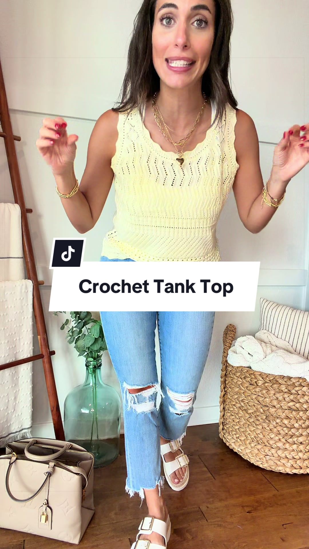 PRETTYGARDEN crochet tank top, Pretty Garden knit tank, crochet knit top, sleeveless sweater vest, women’s crochet top, boho tank top, summer knit top, lightweight sweater tank, open knit top, beach cover up top, festival outfit, vacation top, coastal grandma style, cottagecore fashion, bohemian clothing, layering tank, casual summer top, breathable knit top, neutral aesthetic, resort wear, chic sleeveless blouse, spring summer fashion, women’s boutique top, trendy crochet top Add effortless boho style to your wardrobe with this PRETTYGARDEN crochet knit tank top. Featuring a lightweight open-knit design, sleeveless silhouette, and versatile fit, it’s perfect for layering or wearing on its own. Ideal for beach days, vacations, festivals, brunch, or everyday casual wear. Pair with denim shorts, linen pants, or skirts for an easy, stylish warm-weather look.