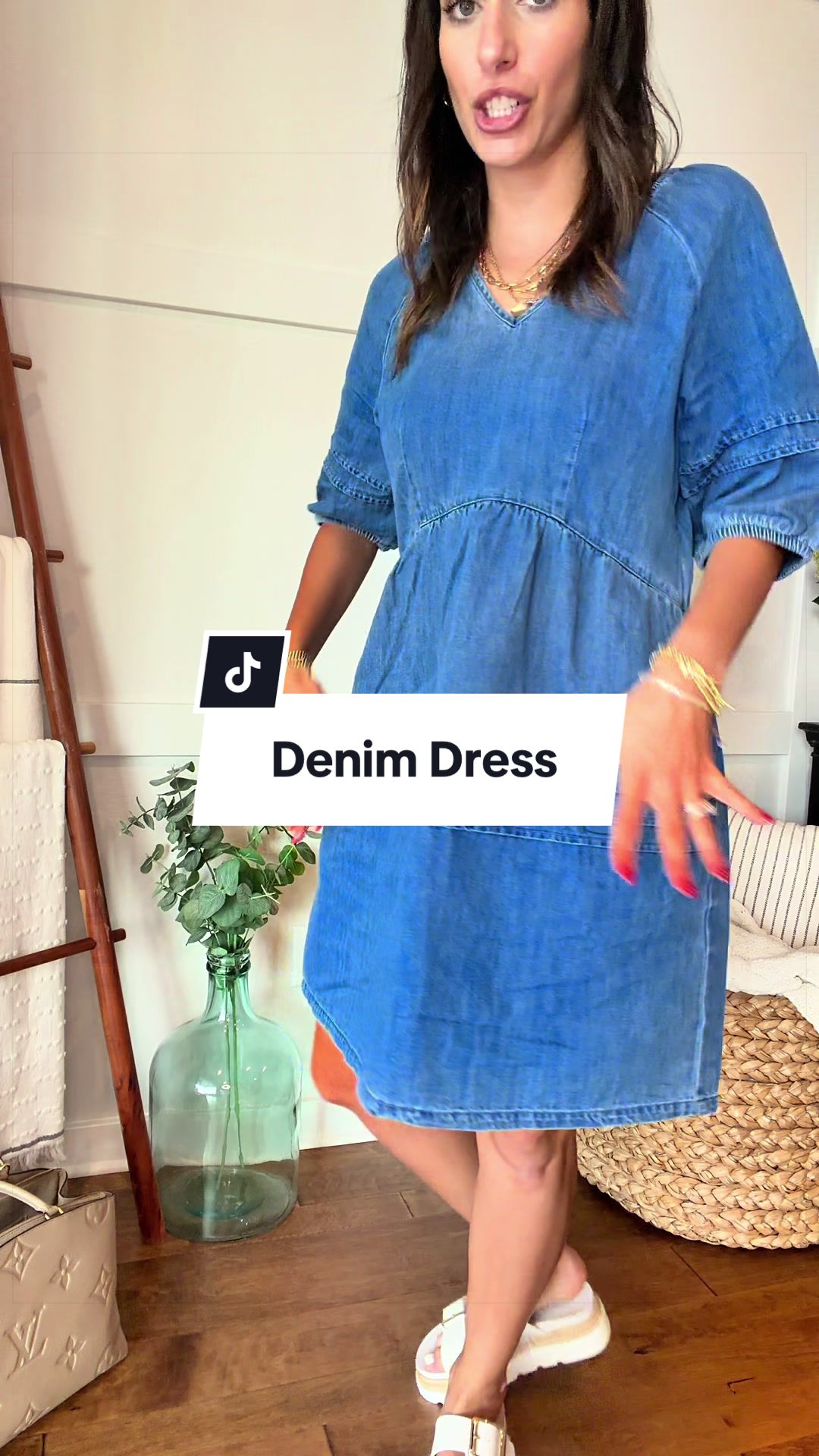 This Dokotoo denim dress is giving effortless comfort with boutique style. Made from lightweight, breathable denim with a flattering relaxed babydoll silhouette, it’s the throw-on-and-go dress you’ll wear on repeat. The feminine pleated details, soft washed denim, and roomy fit make it perfect for busy moms, teachers, brunch dates, church, vacations, farmers markets, and everyday errands. Style it with sandals, sneakers, wedges, or boots for a look that transitions seamlessly from summer into fall. Comfortable enough for all-day wear while still looking put together, this is the denim dress your capsule wardrobe has been missing. Dokotoo denim dress, denim dress outfit, lightweight denim dress, babydoll denim dress, casual summer dress, teacher outfit, mom outfit ideas, modest fashion, everyday dress, vacation outfit, brunch outfit, church dress, coastal grandmother style, old money casual, elevated basics, boutique fashion, capsule wardrobe, comfortable dresses for women, relaxed fit dress, breathable summer dress, spring outfit ideas, fall transition outfit, washed denim dress, TikTok fashion finds, effortless style, everyday chic, viral denim dress, cute mom style