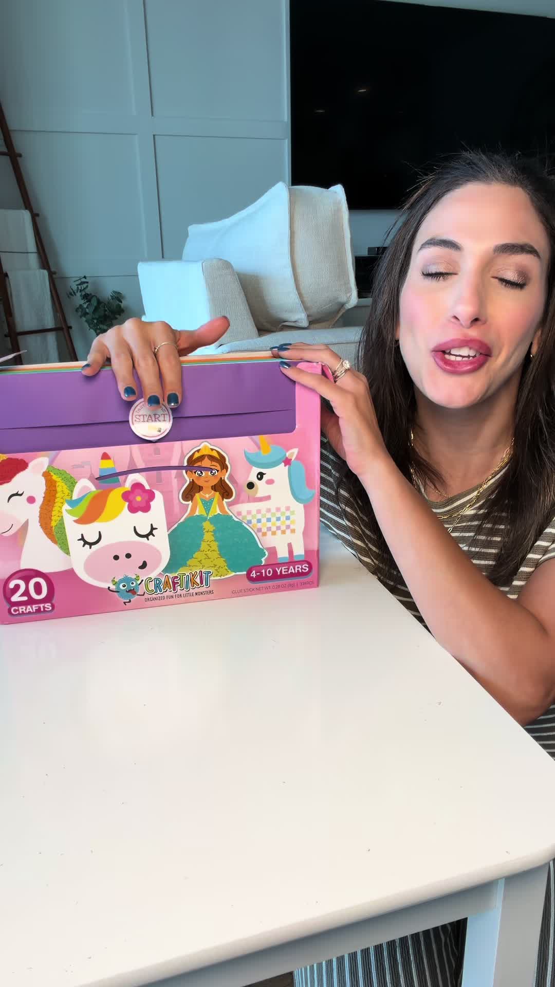 Screen free time couldn’t get any easier with this craft box!