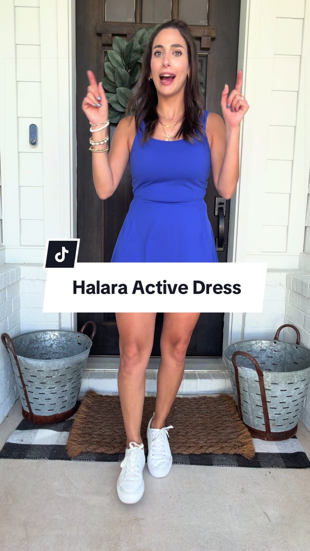 The Halara active dress that checks all the boxes! Built in shorts and bra, easy peasy bathroom access.