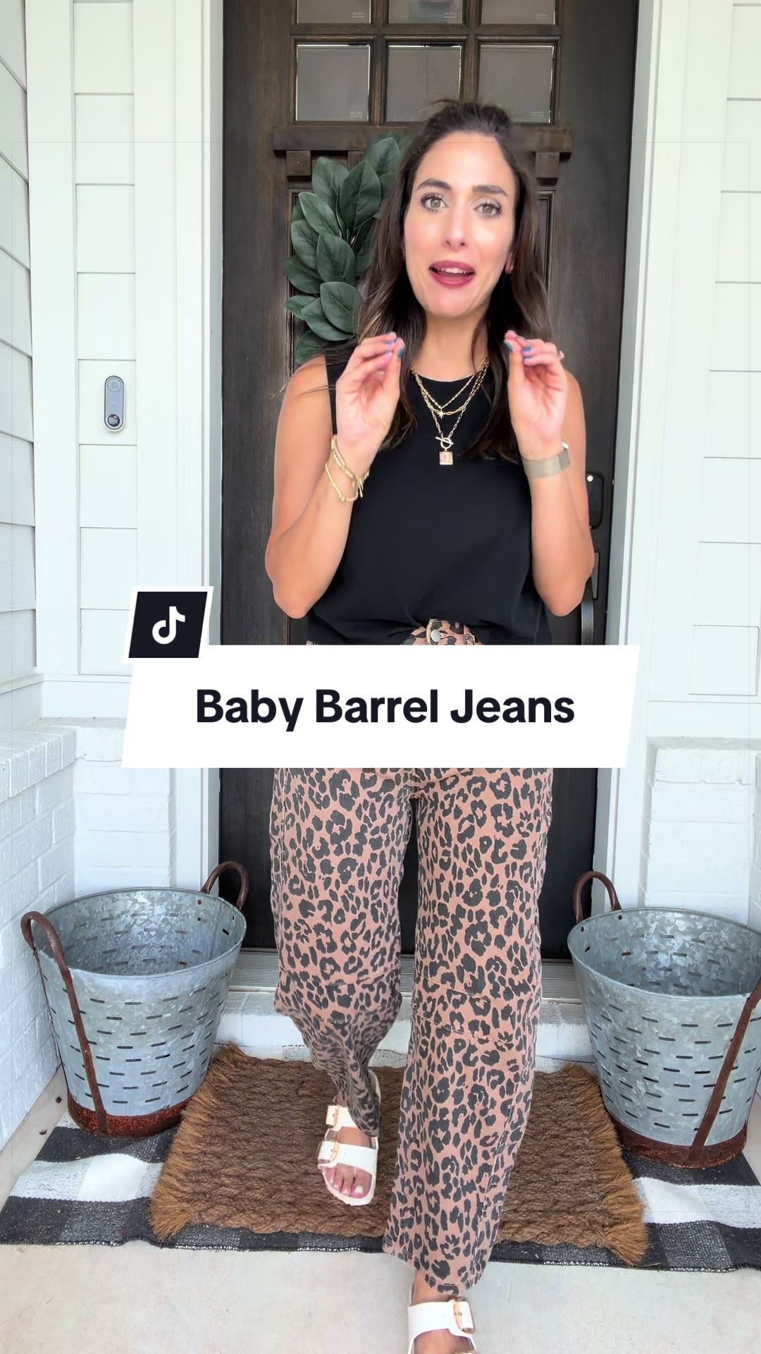 Perfect little baby barrel jeans! Short girl friendly!
