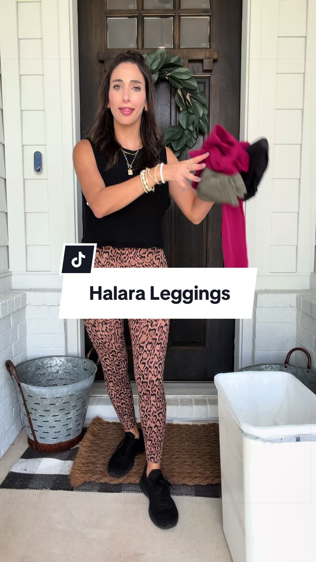 Halara ultrasculpt leggings in leopard 🐆 tummy control, pockets, stretchy!
