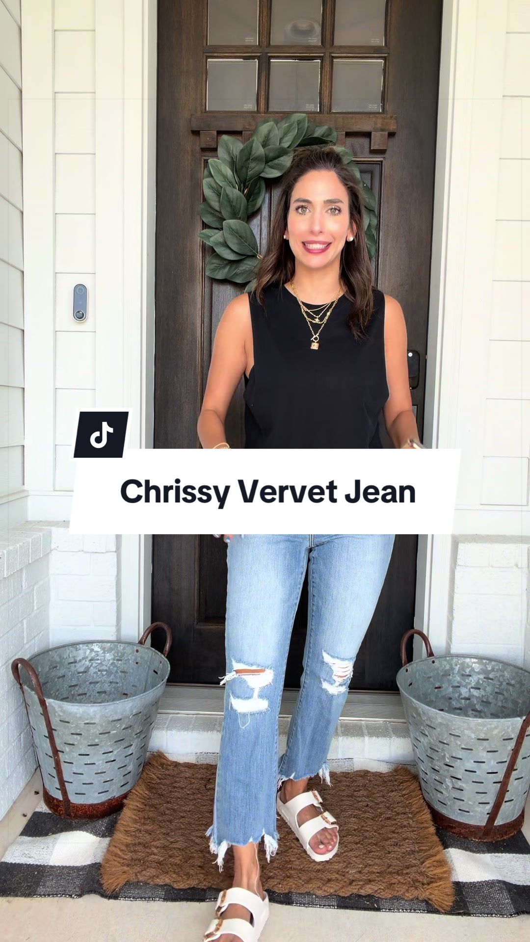 Chrissy vervet jeans stretchy and distressed!