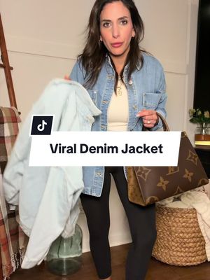 Denim jacket, rounded hem