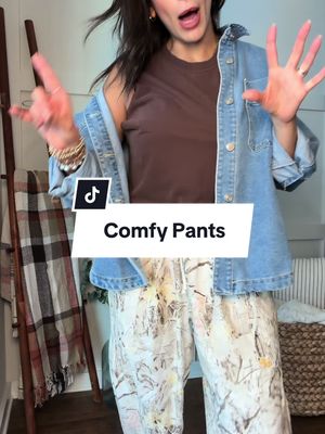 Linen Blend Wide Leg Pants Casual Comfy Oversized Loose Fit Printed  Trousers with Pockets      @TARSE