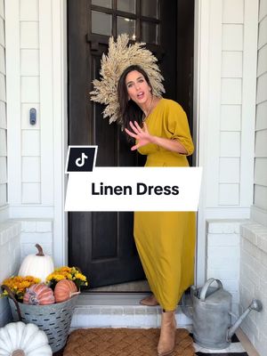 Linen dress, fall dress